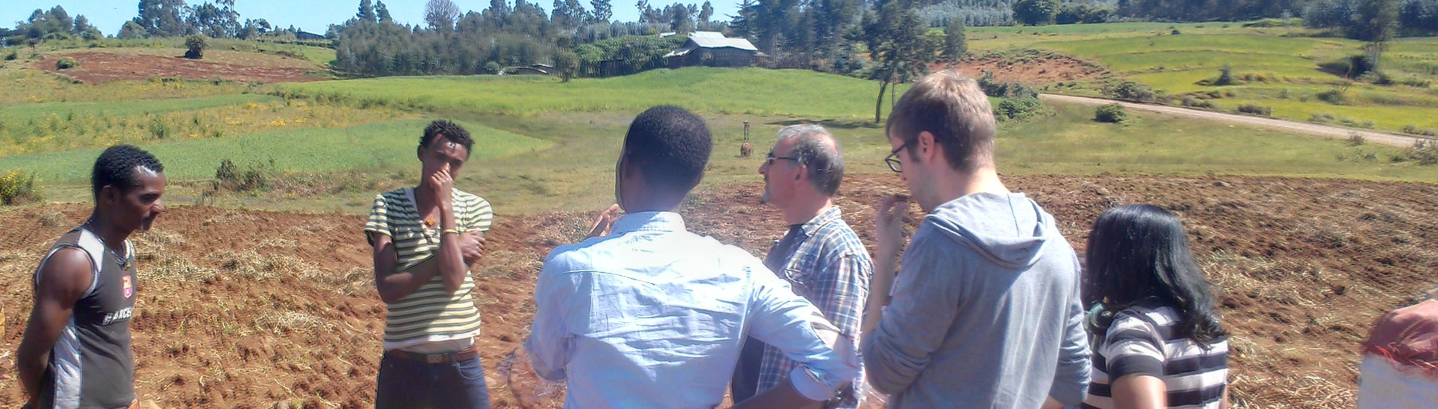 Field visit by the project team, Oct. 17, 2017 in Gendeberet, Ethiopia